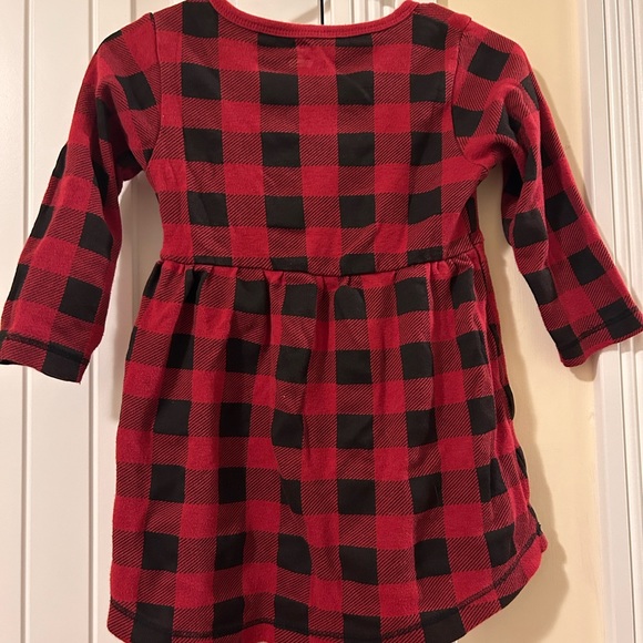 🎅Buffalo plaid toddler dress - Picture 2 of 3